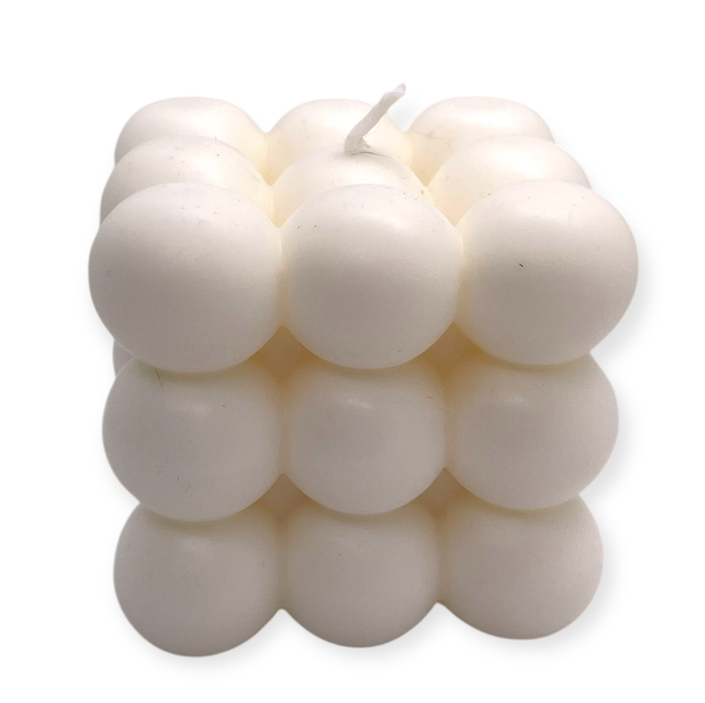 Bougie cube Bubble