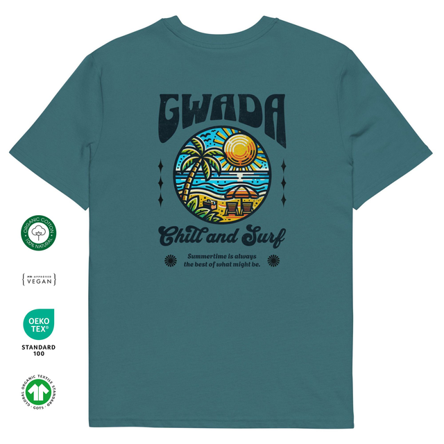 Gwada Surf &amp; Chill _ T-Shirt Unisex Premium Bio