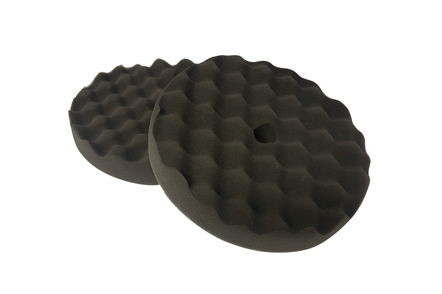 Wafelpad soft zwart 150 mm 2 stuks