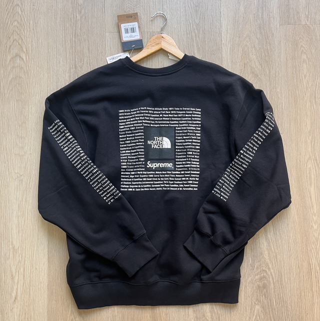 Supreme X The Northface Crewneck Black Size XL - NEW
