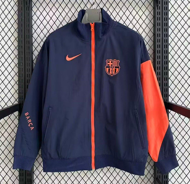Sudadera F.C Barcelona (Azul / Naranja) 25-26