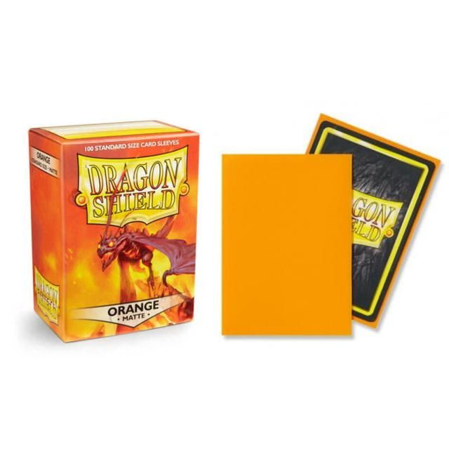 Dragon Shield Standard Size Card Game Sleeves Box - Matte Orange