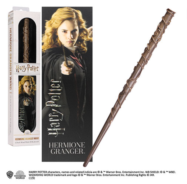 Baguette magique de Hermione Granger avec marque page - Harry Potter