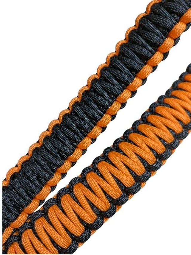 Orange and Black Binocular Strap - 52.5 inch or 133cm
