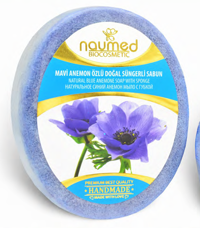 NAUMED Mydło w Gąbce z BŁĘKITNYM ZAWILCEM 135g
