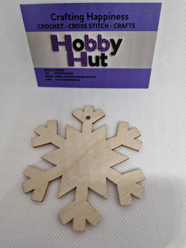 Paint-Your-Own Snowflake Decoration