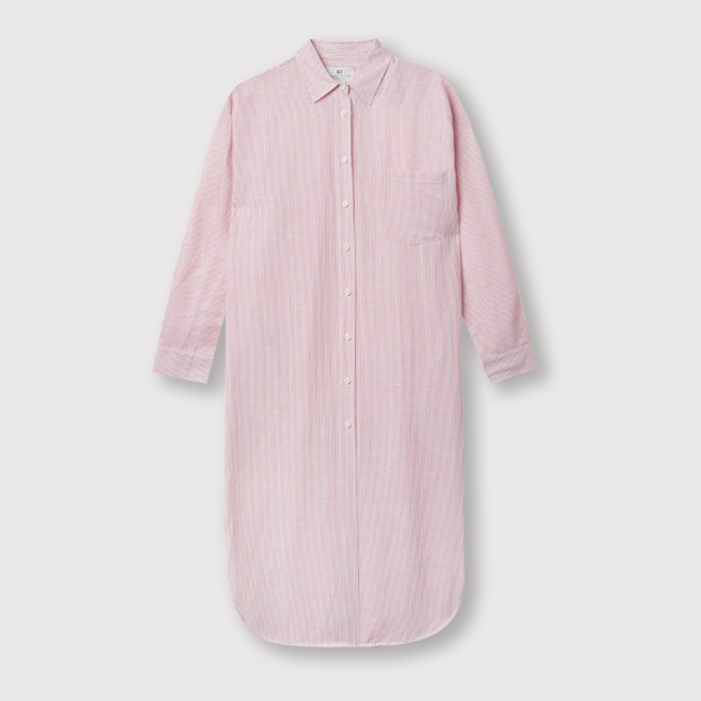 Resort Finest Shirt Dress Stripes Light Pink 