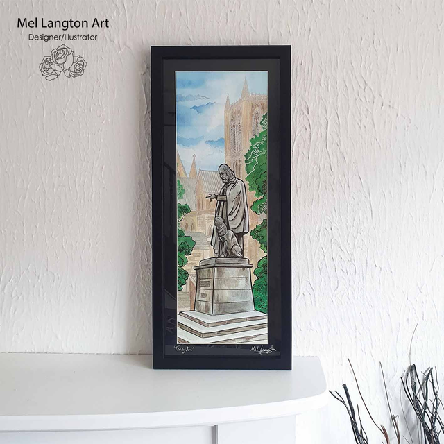 Tennyson Framed Original Illustration