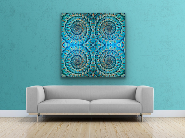 Spirals Glass Wall Art