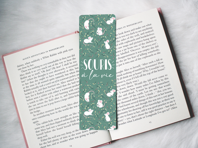 Marque-page "Souris à la vie"