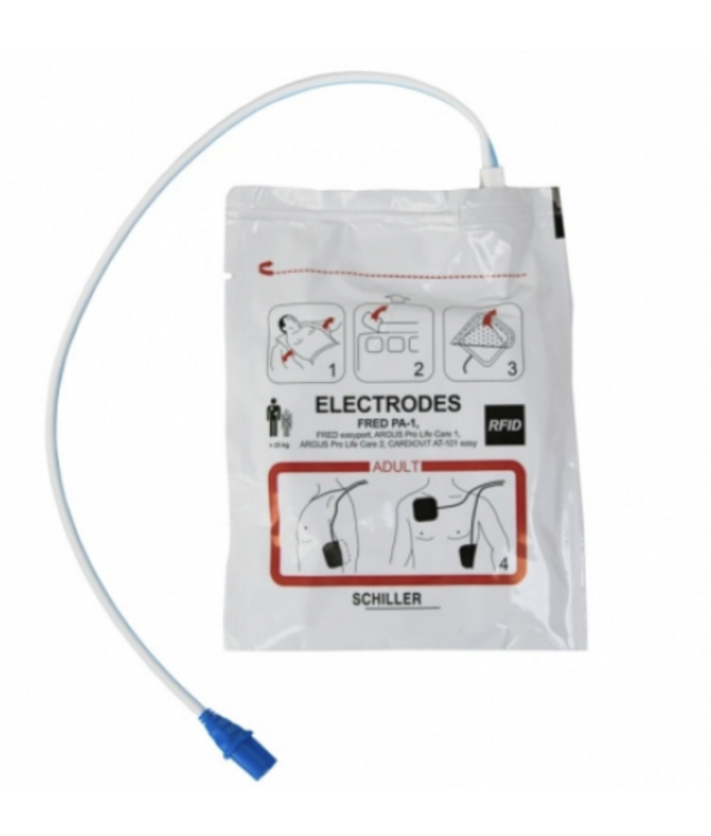 ELECTRODO ADULTO PRE-CONECTADO SCHILLER ORIGINAL 