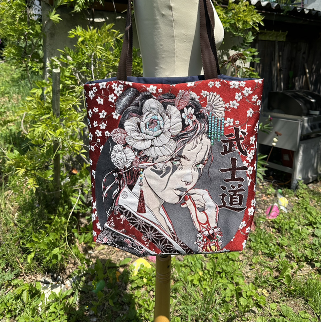 Grand sac Geisha rouge 