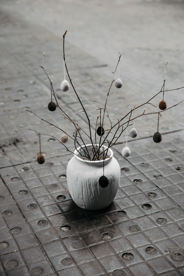 Filzeier zum Hängen