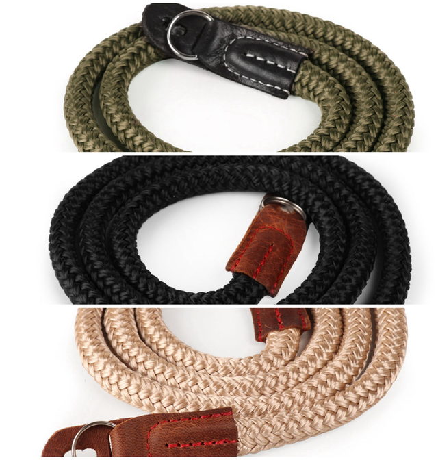 Kameraband Cotton 100cm grün/beige/schwarz MegaGear