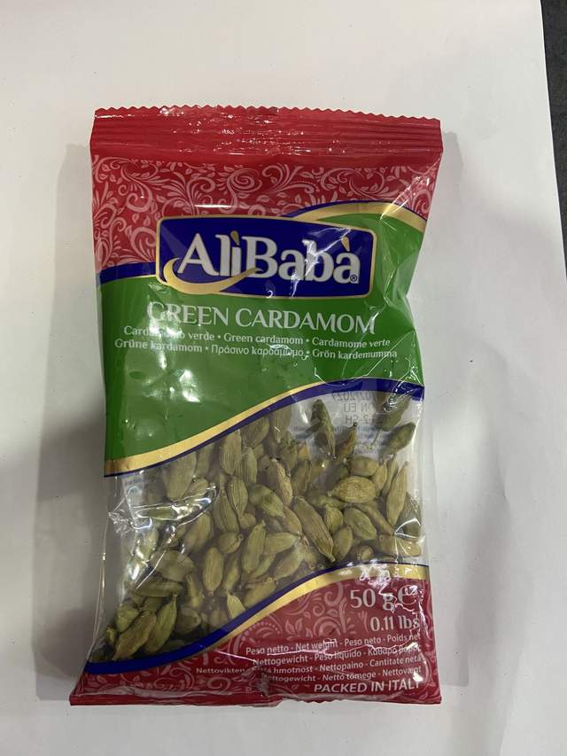 GREEN CARDOMOM 50G - ALI BABA