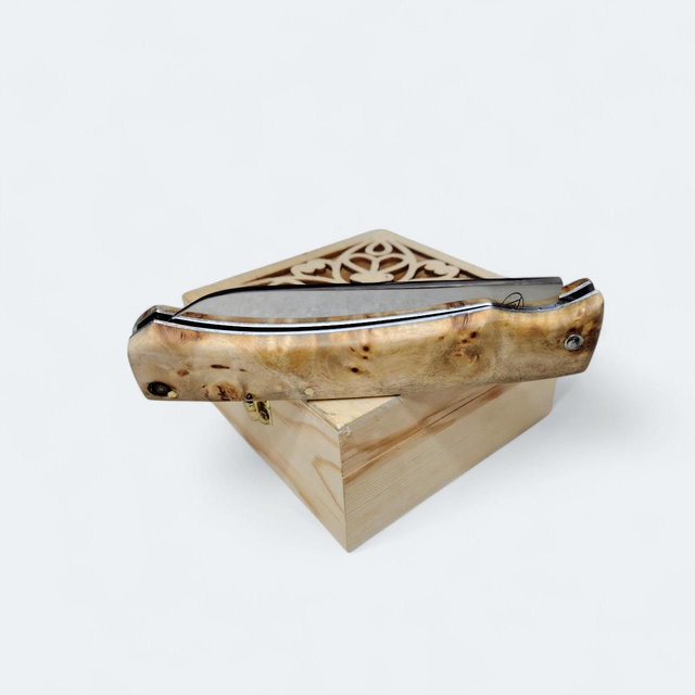 L&#039;Ambacien ®️™️ acier - Loupe de peuplier 