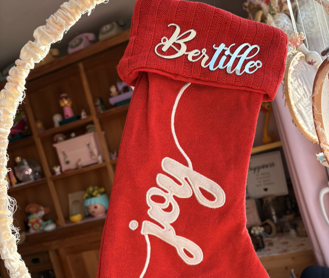 Chaussette botte  de Noël personnalisée 