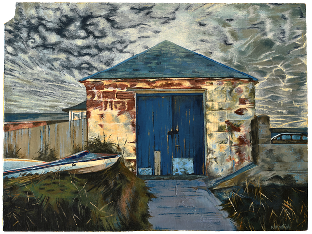 Original Acrylic Painting - Northumberland Boathouse