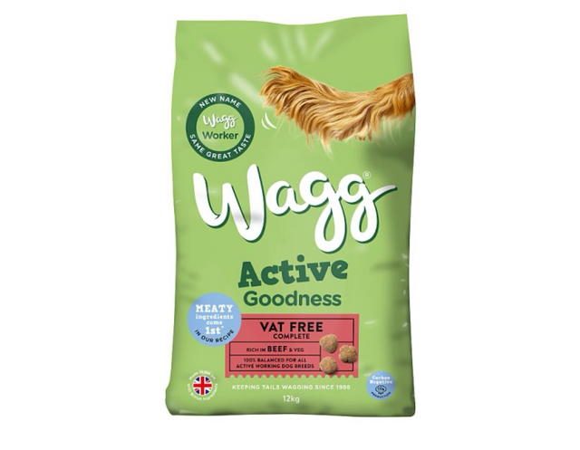 Wagg 12kg beef and veg dog food