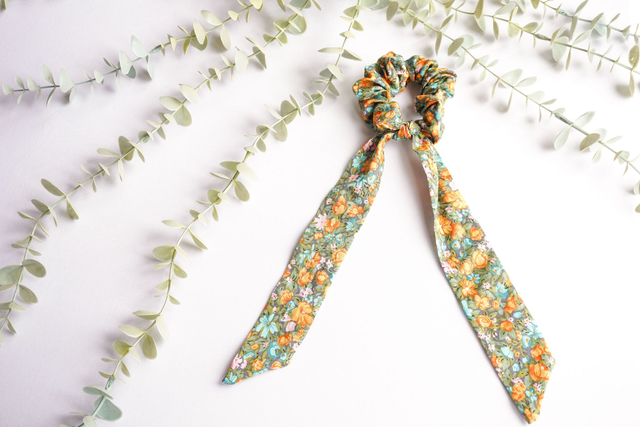 Sage Scarf Scrunchie 