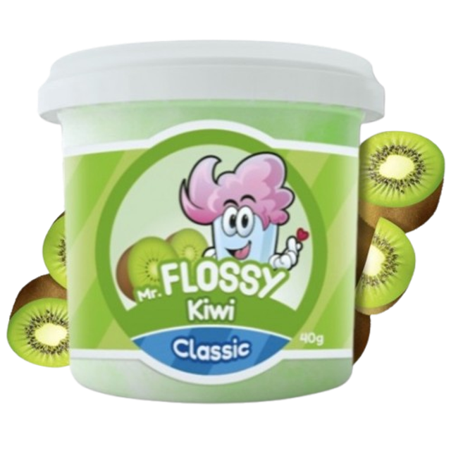 Mr Flossy Barbe à papa Classic Kiwi 40 Gr