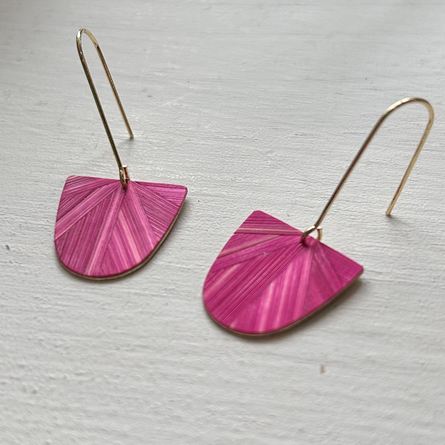 Boucles DD rose fluo