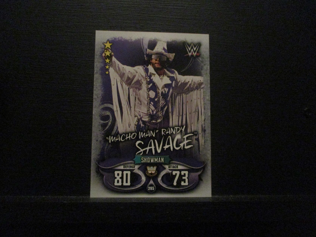 "Macho Man" Randy Savage - W Legends Slam Attax Live Original Trading Card #295