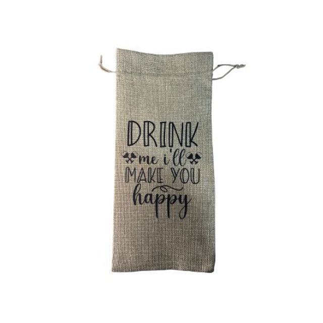 Eco-Friendly Jute Wine Gift Bag – Burlap Bottle Carrier