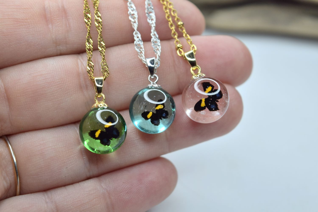 PENDENTIFS MINI PAPILLON MONTURE OR / ARGENT 