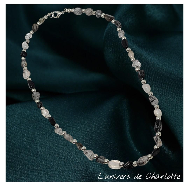 Collier "Quartz-Tourmaline" C-002