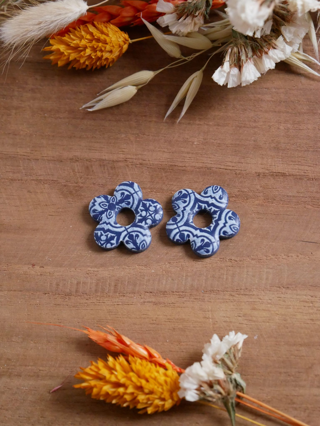 Romane - bleu à motifs