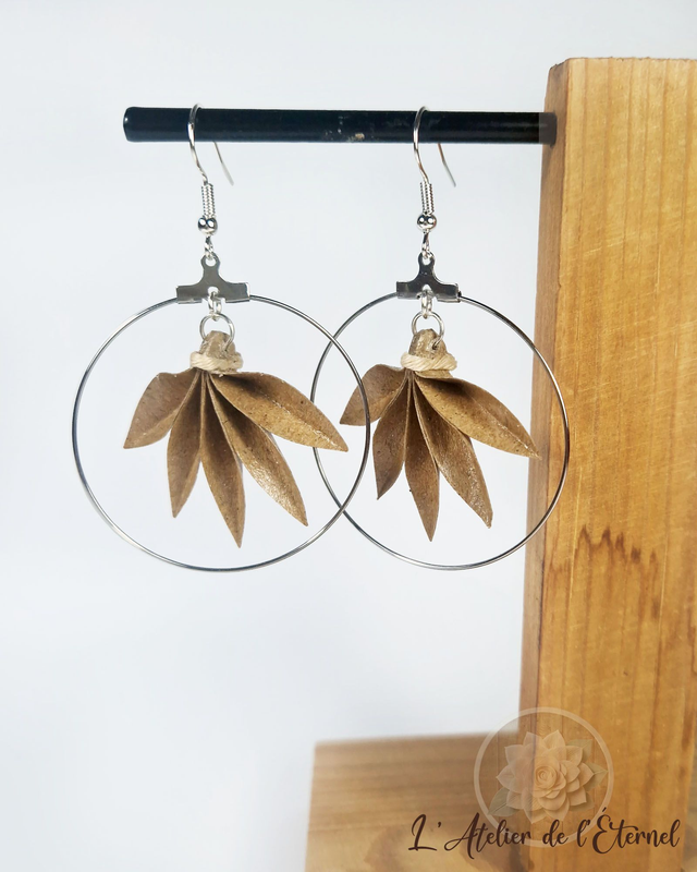 Boucles d'oreilles créoles Phœnix