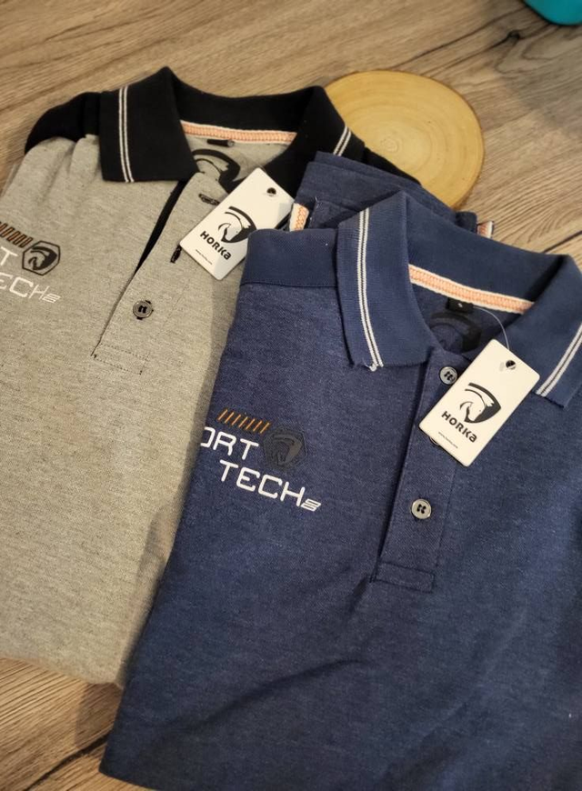 Polo HORKA homme – Gris ou Marine – Taille S – Neuf déstockage