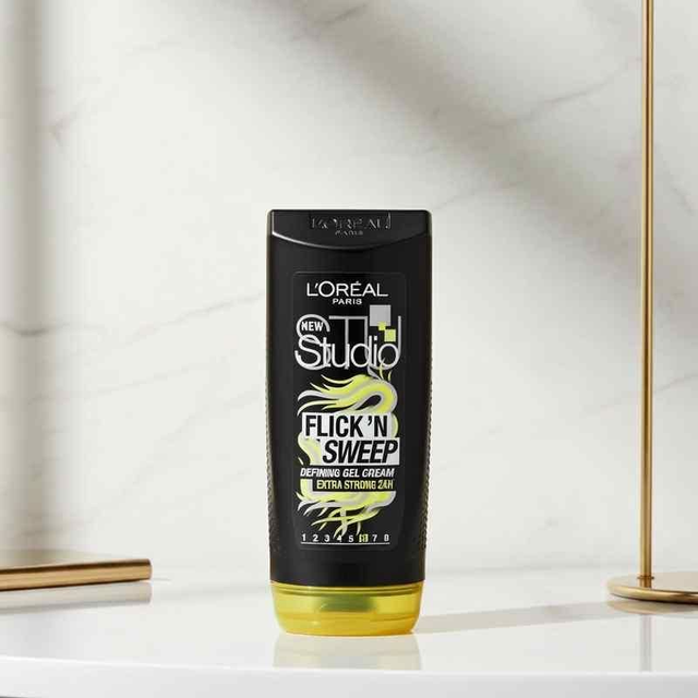 L'Oréal Studio Flick' N Sweep Extra Strong Hair Gel Cream | Hair Styling