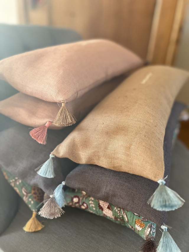 Coussin relaxant "Divine Morphée" aux fleurs de lavande (grand modèle 35cm/15cm)