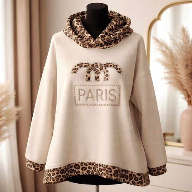 Hoodie Pullover Feinripp (Gr. 42-48