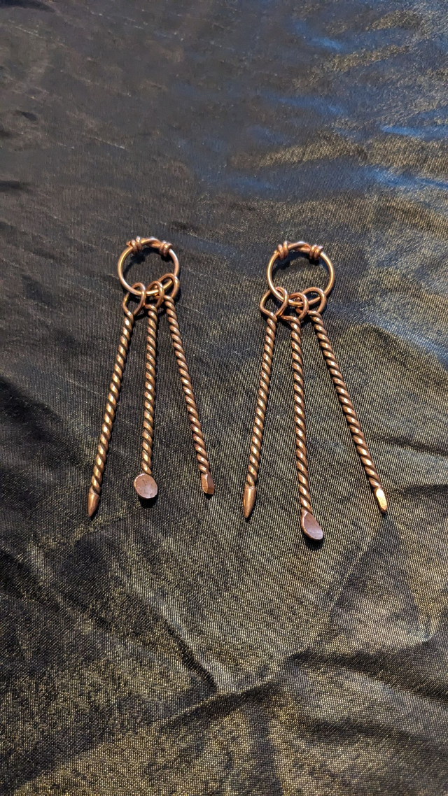 Copper toiletries set