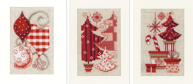   Counted Cross Stitch Kit: Greeting Cards: Christmas Motif 