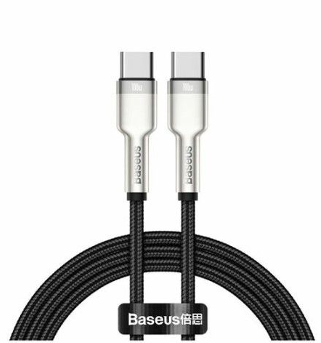 Baseus kabel USB C-C 2m 100W 20V 5A črn Tungsten pleten
