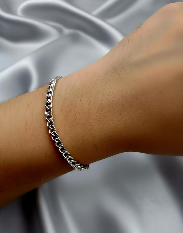 Pulseira Argent Lumière - Aço e Banhado