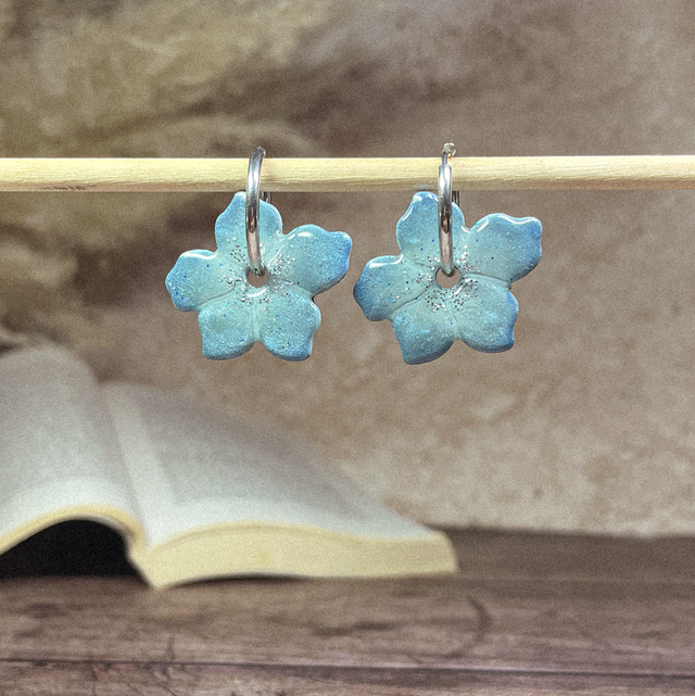 Lys - Bleu gris (sans créoles)