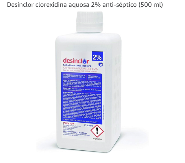 Desinclor - Solução de Clorexidina 2% 500ml