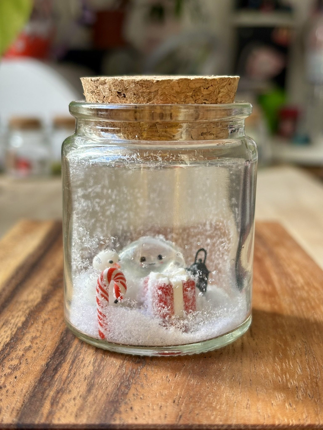 🍃 Mini terrarium verre - Édition hiver - Esprit de la forêt