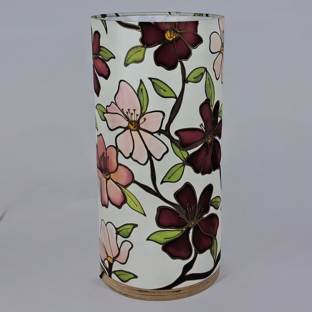 Peony Rose silk table lamp  