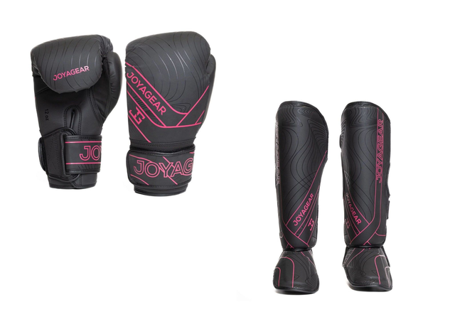 Joyagear Essential Kickboks Set Zwart/Roze