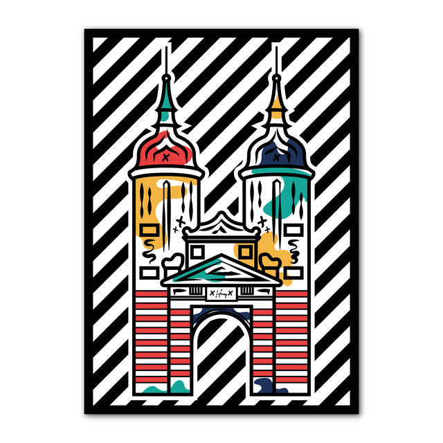 Heidelberger Brückentor - 010823 - Hony | Kunstdruck