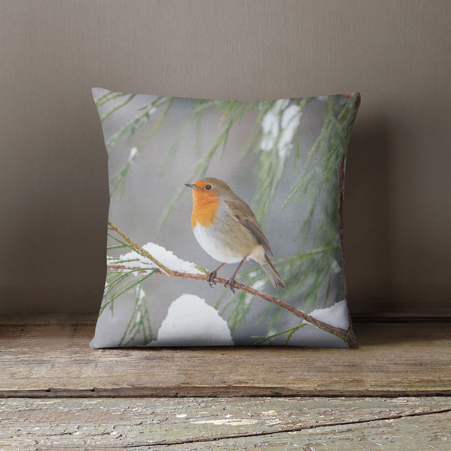 “Christmas Robin” Cushion