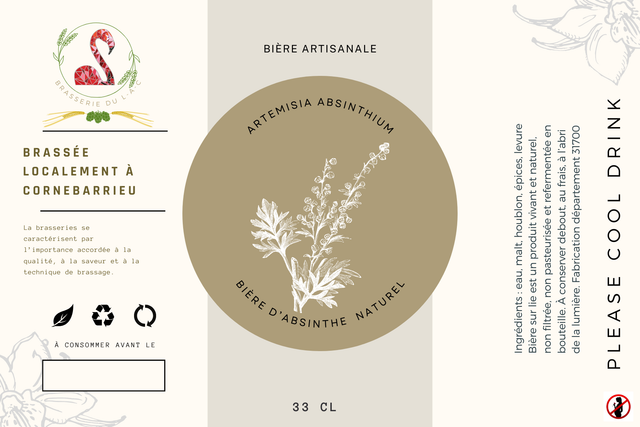 Bière BIO a l'absinthe