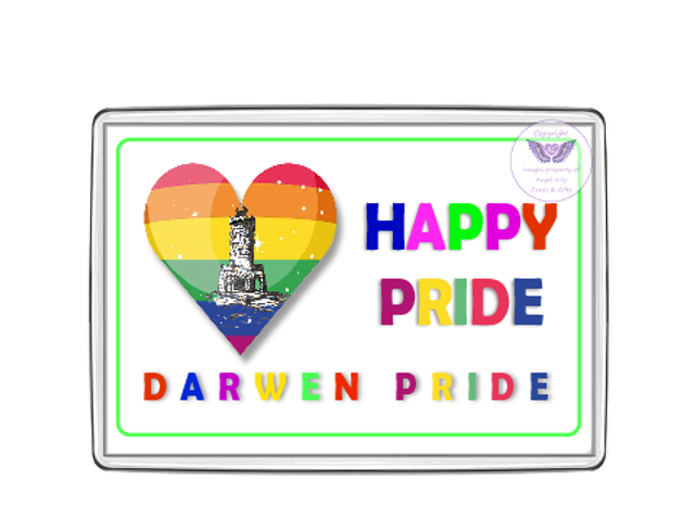 Darwen Pride Oblong Fridge Magnet-OFM03