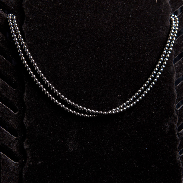 Collier double hématite